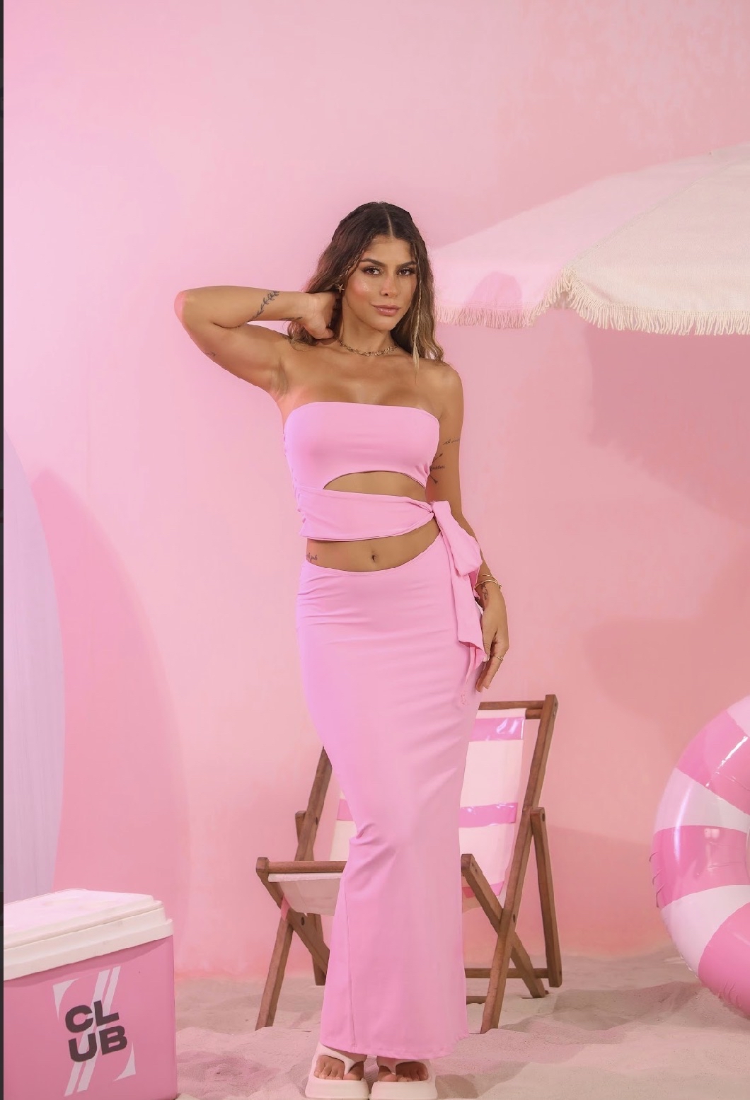 Cropped Natasha na cor Rosa claro foto 2